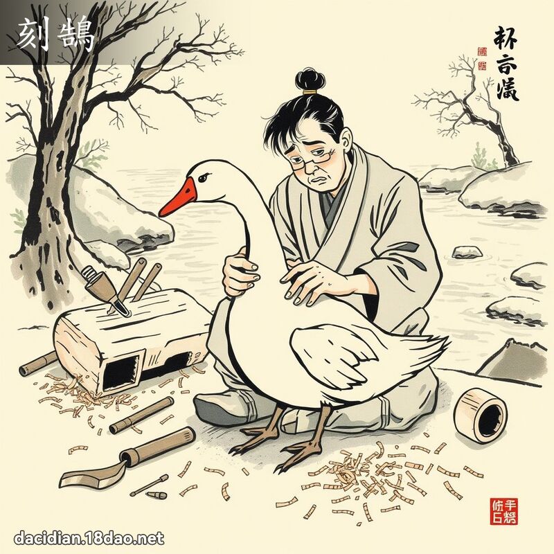 刻鵠 - 国语大辞典配图