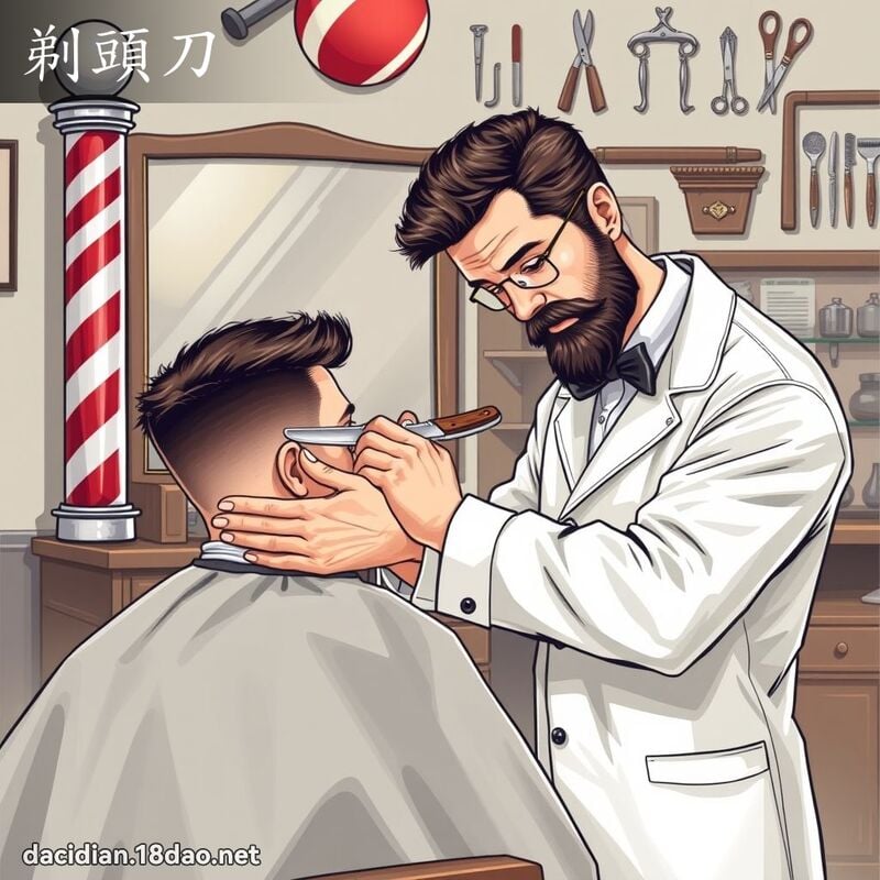 剃頭刀 - 國語大辭典配圖