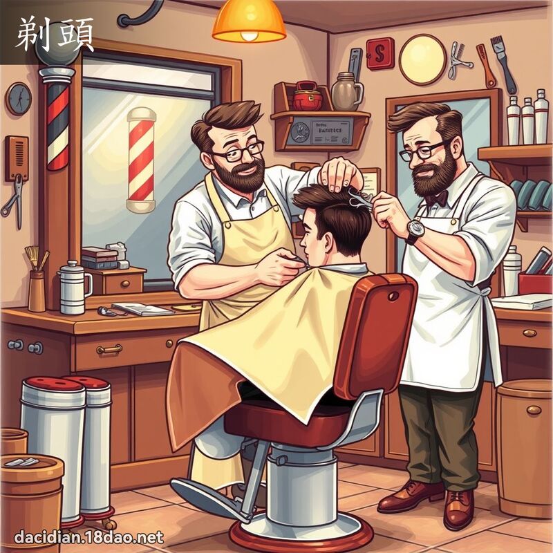 剃头 - 国语大辞典配图