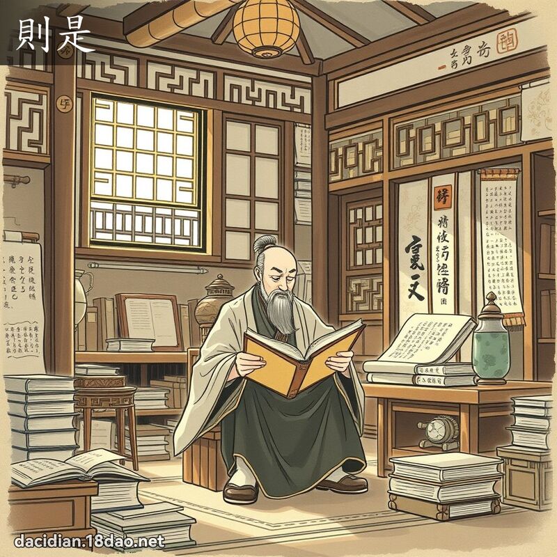 则是 - 国语大辞典配图