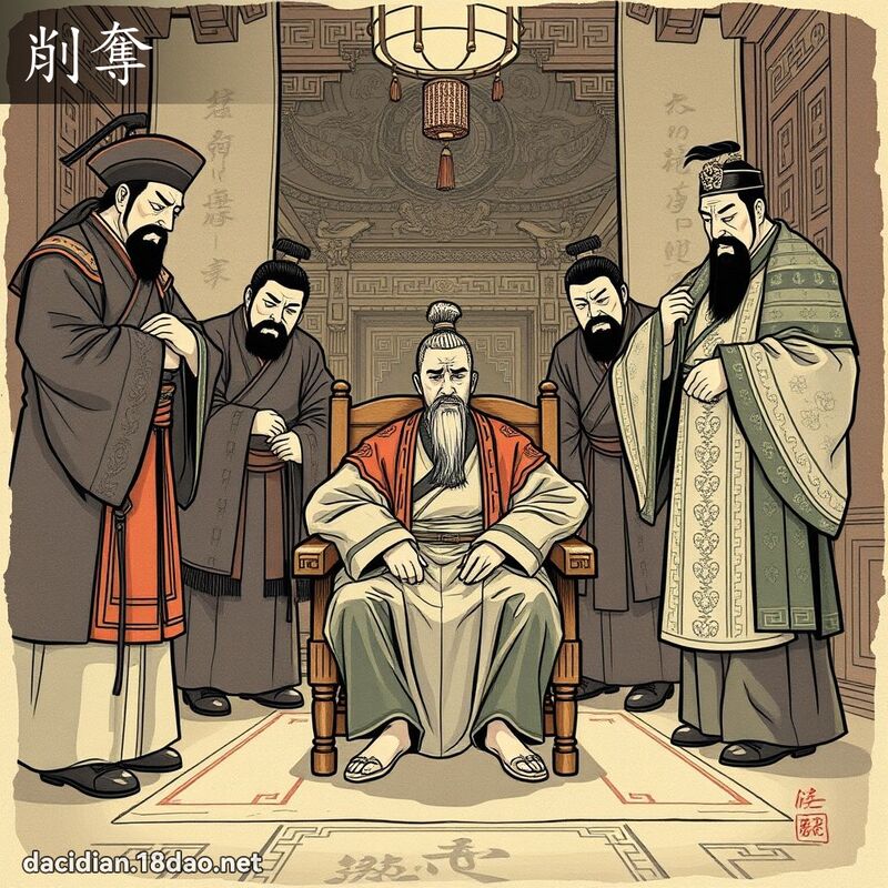 削夺 - 国语大辞典配图