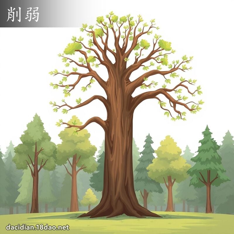 削弱 - 國語大辭典配圖