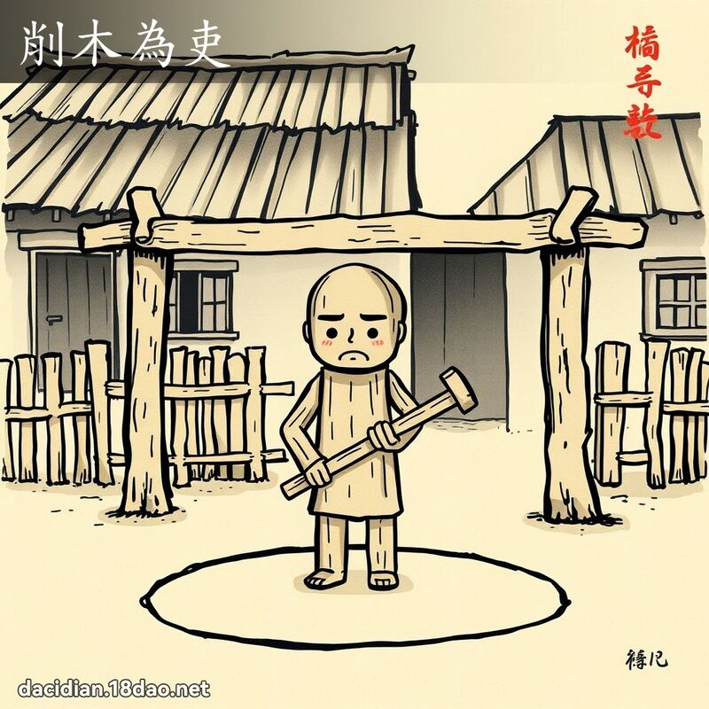 削木為吏 - 國語大辭典配圖