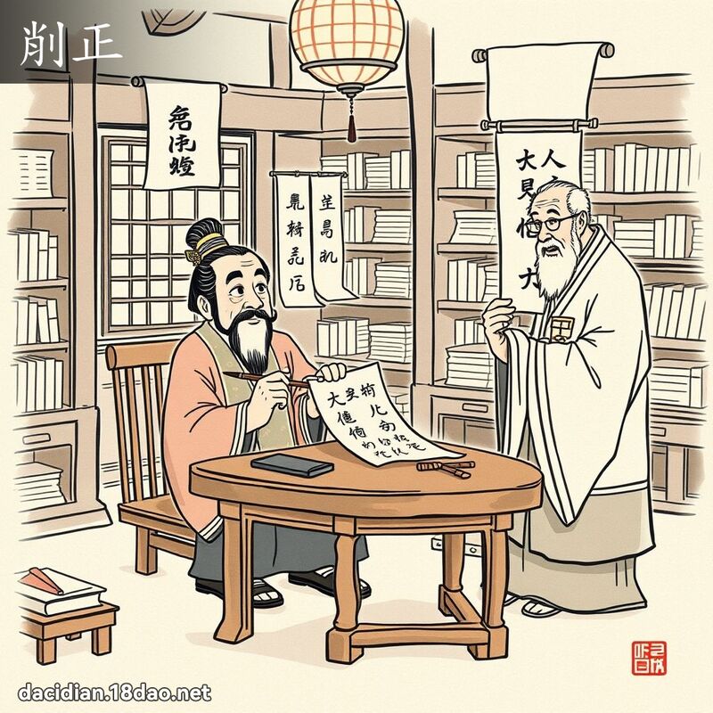 削正 - 国语大辞典配图
