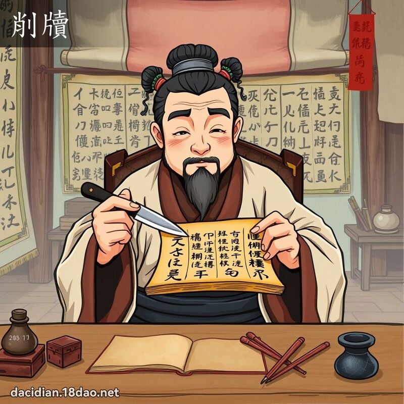 削牘 - 國語大辭典配圖