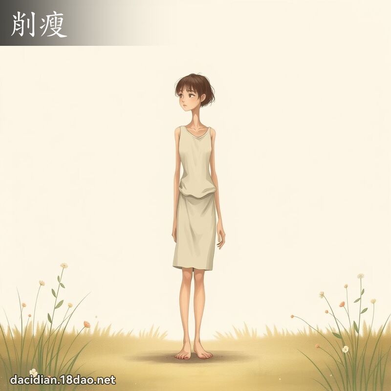 削瘦 - 国语大辞典配图