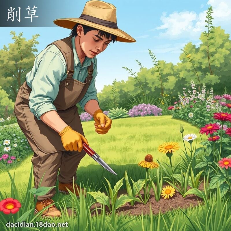 削草 - 國語大辭典配圖