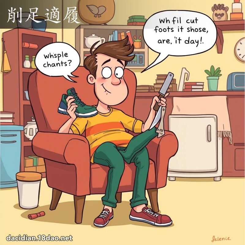 削足適履 - 国语大辞典配图