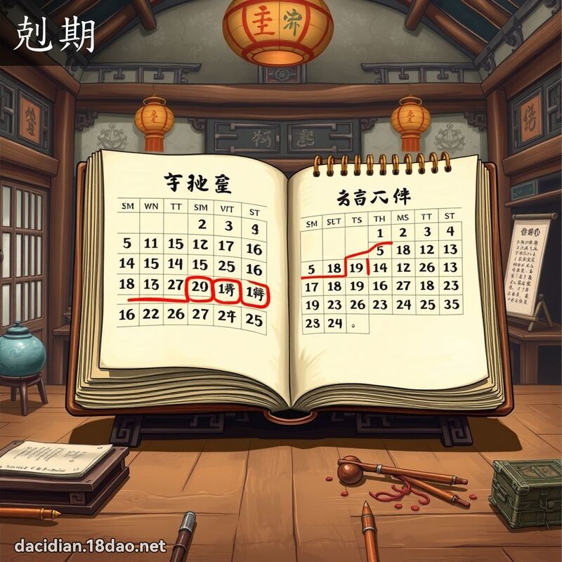 剋期 - 国语大辞典配图