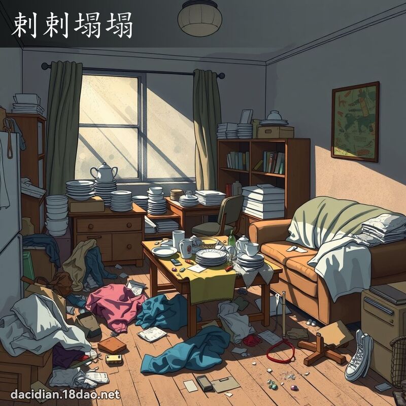 剌剌塌塌 - 國語大辭典配圖
