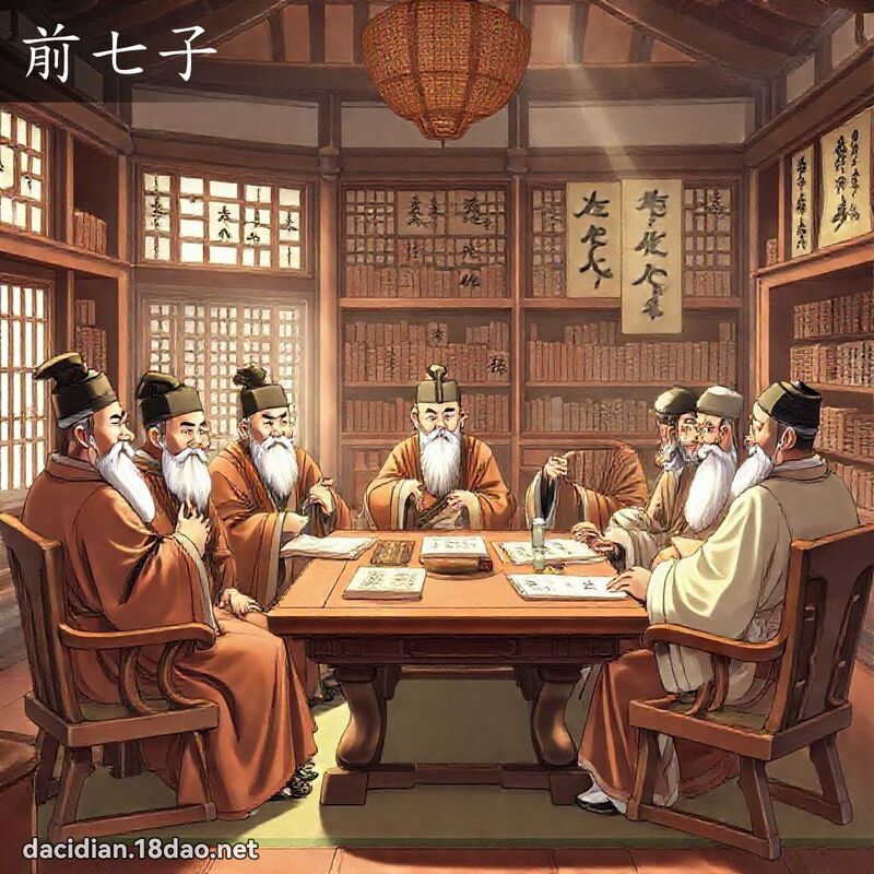 前七子 - 國語大辭典配圖