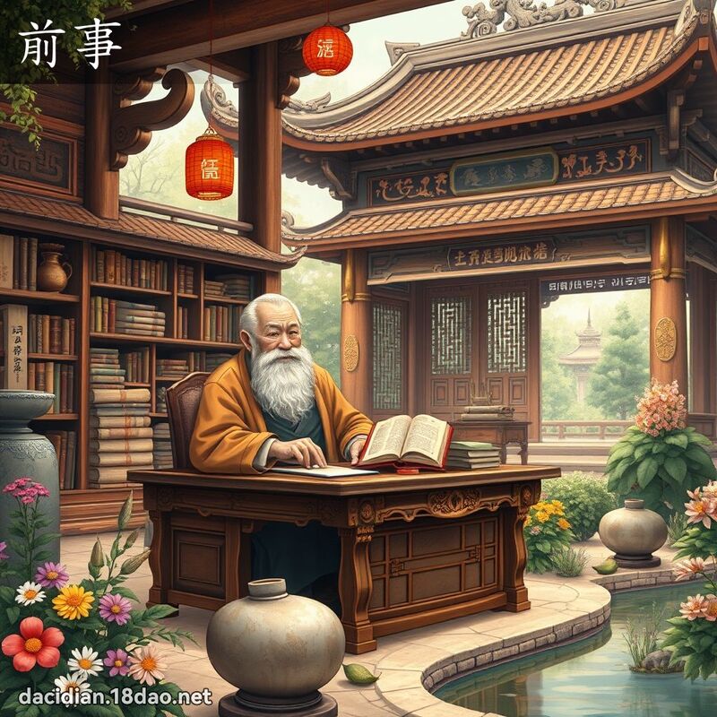 前事 - 国语大辞典配图