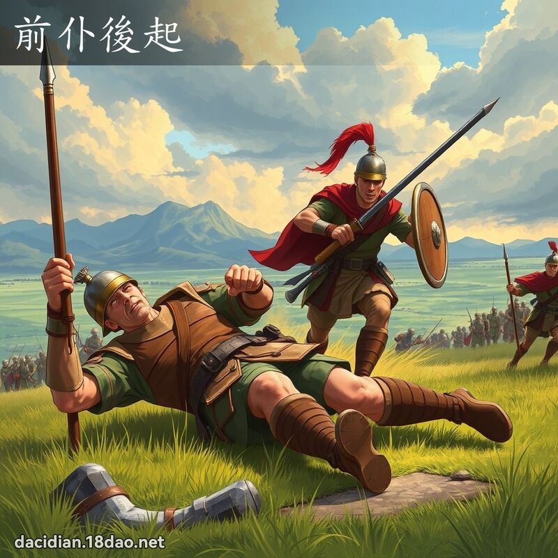 前仆後起 - 國語大辭典配圖