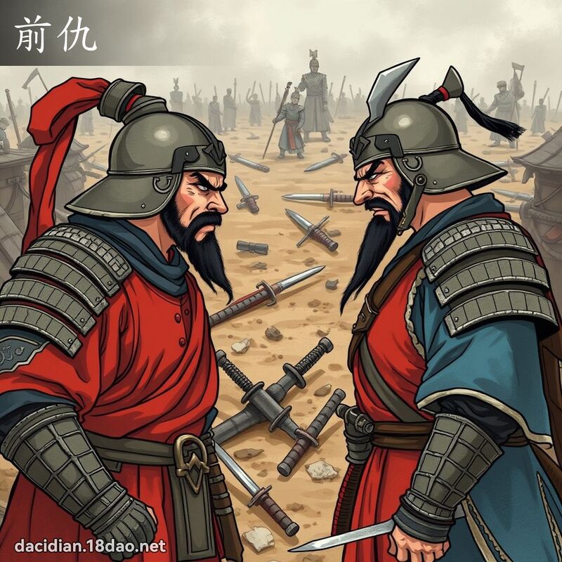 前仇 - 国语大辞典配图