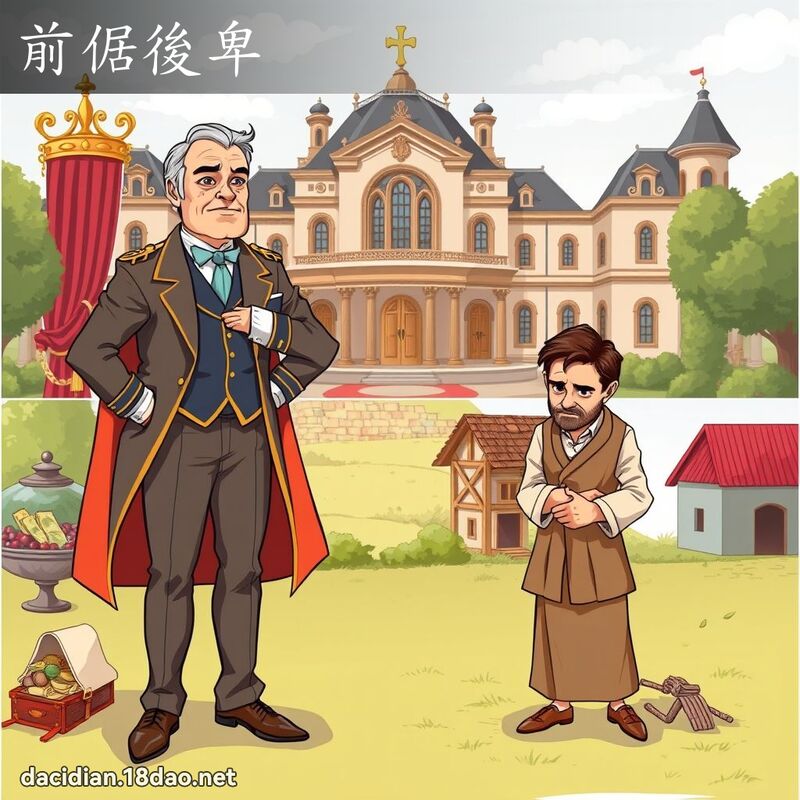 前倨后卑 - 国语大辞典配图
