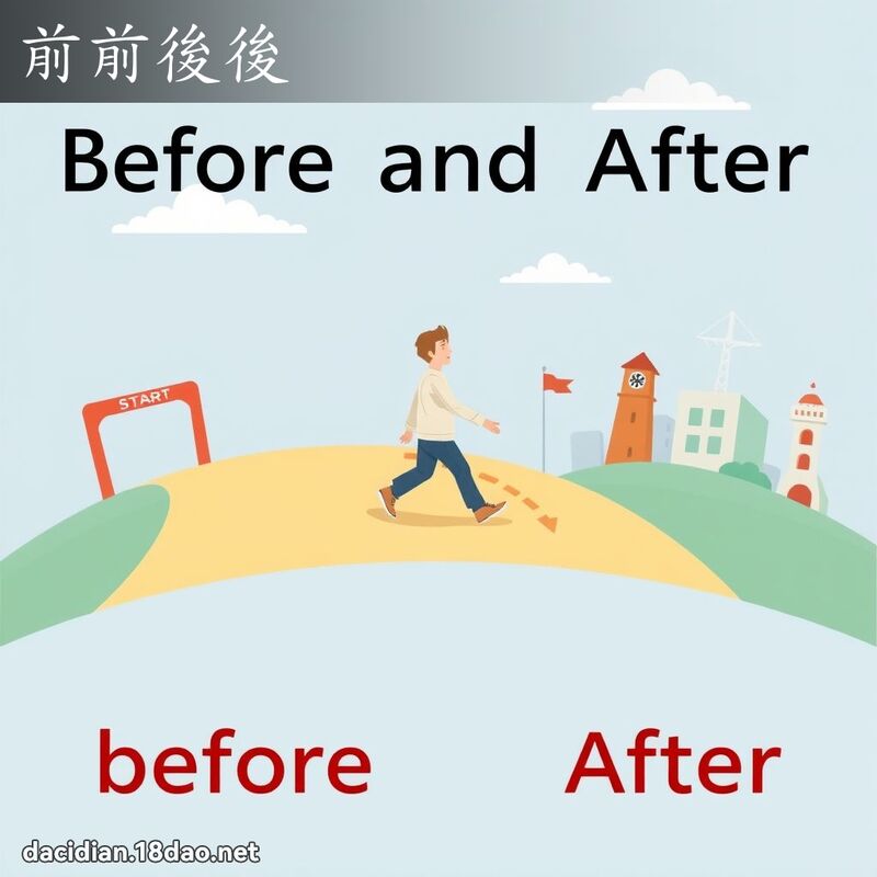前前後後 - 國語大辭典配圖