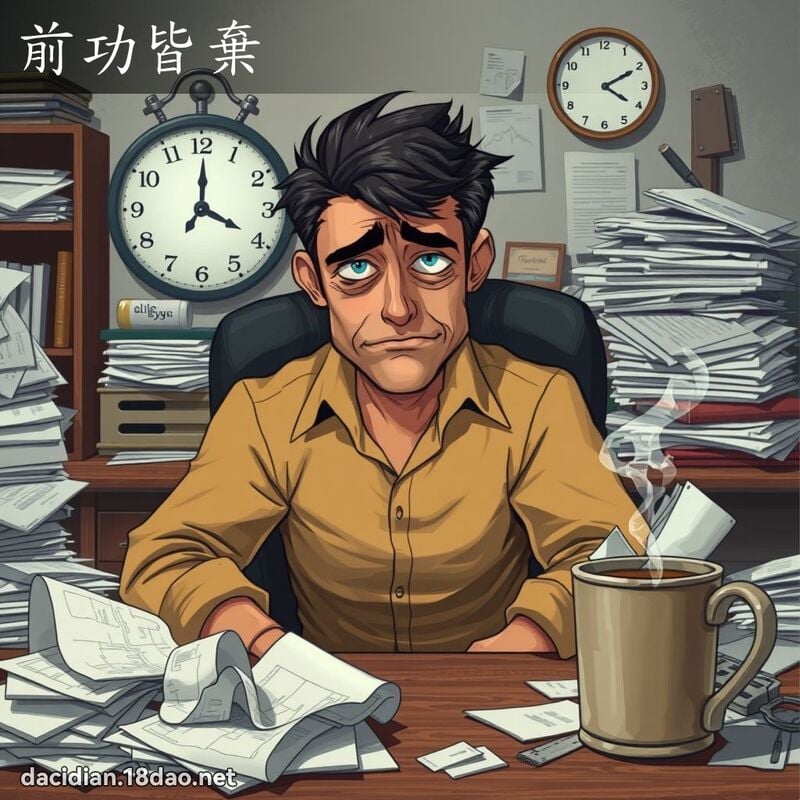 前功皆棄 - 國語大辭典配圖