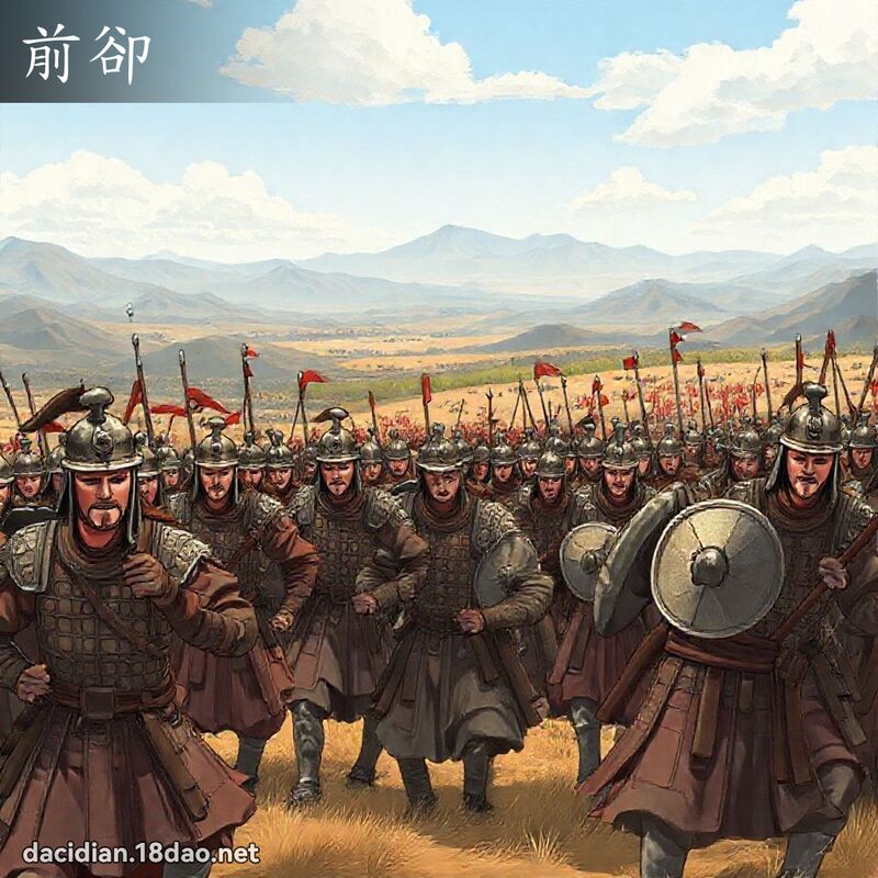 前卻 - 國語大辭典配圖