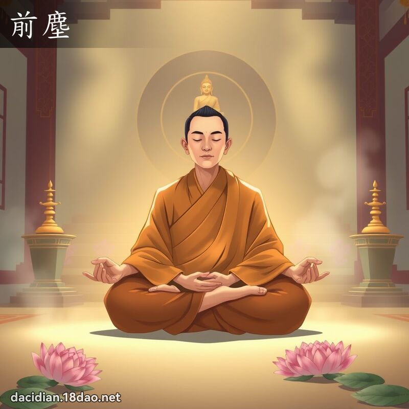 前塵 - 國語大辭典配圖
