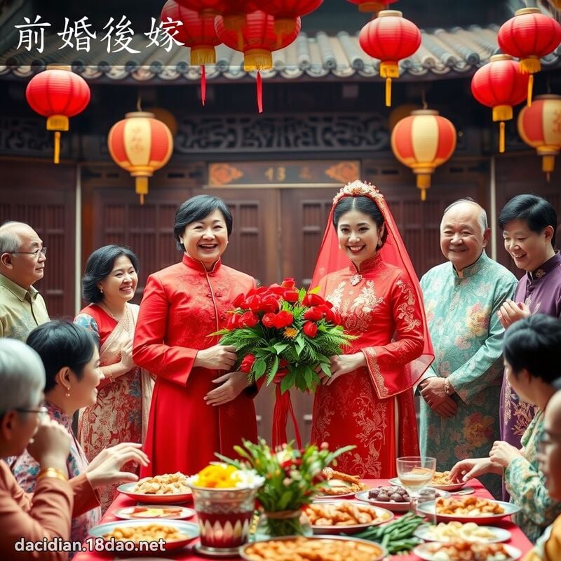 前婚後嫁 - 國語大辭典配圖