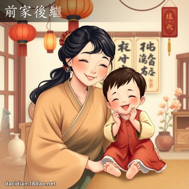 前家後繼 - 國語大辭典配圖
