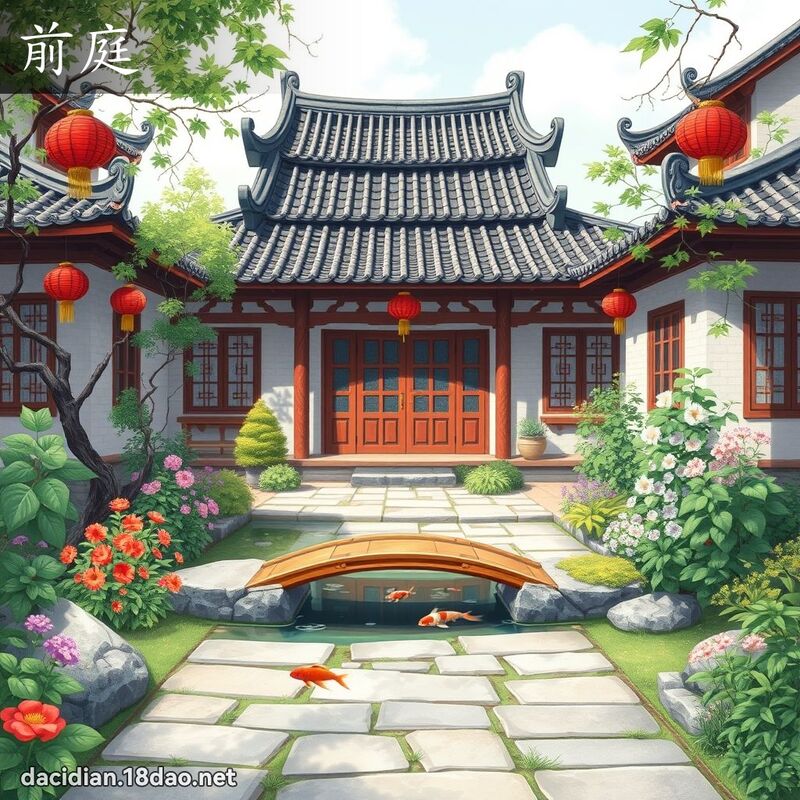 前庭 - 國語大辭典配圖