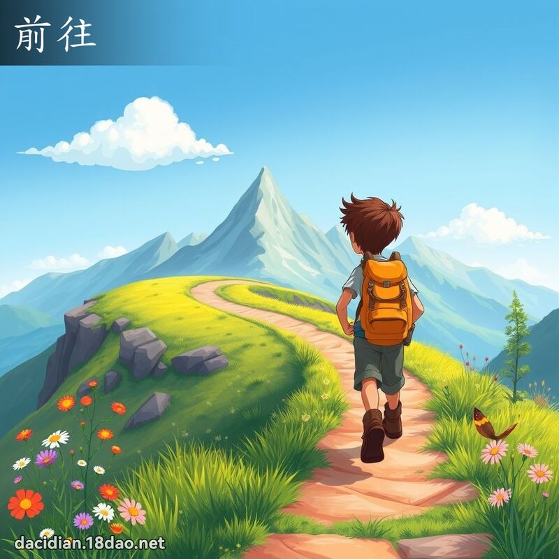 前往 - 国语大辞典配图