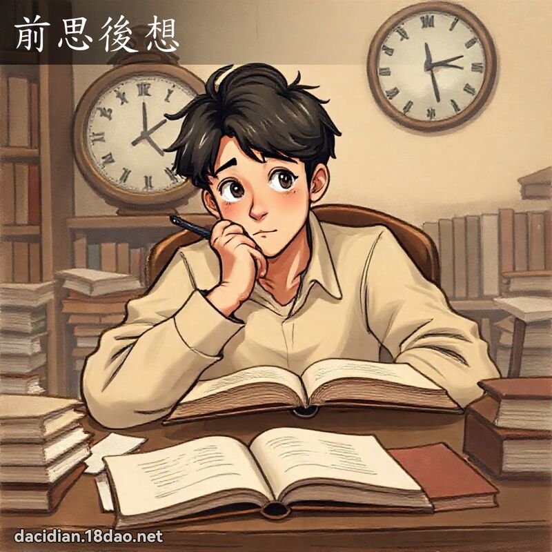 前思後想 - 國語大辭典配圖