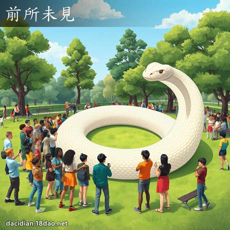 前所未見 - 國語大辭典配圖