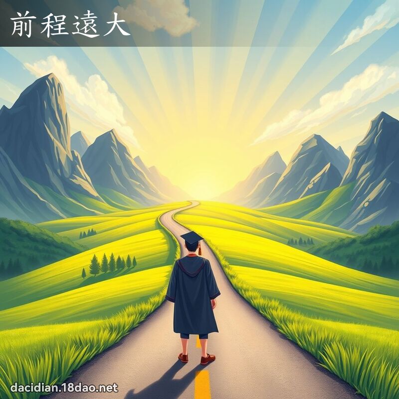 前程远大 - 国语大辞典配图