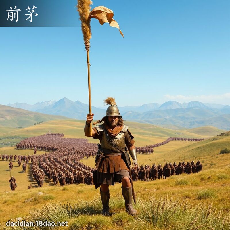 前茅 - 國語大辭典配圖