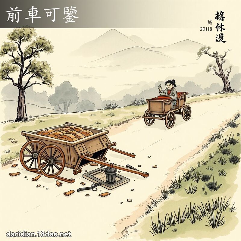 前车可鉴 - 国语大辞典配图