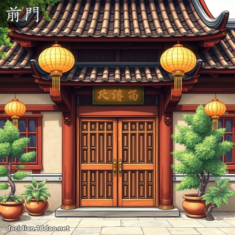 前门 - 国语大辞典配图