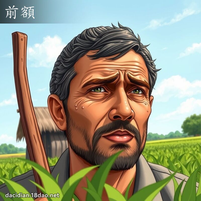 前额 - 国语大辞典配图