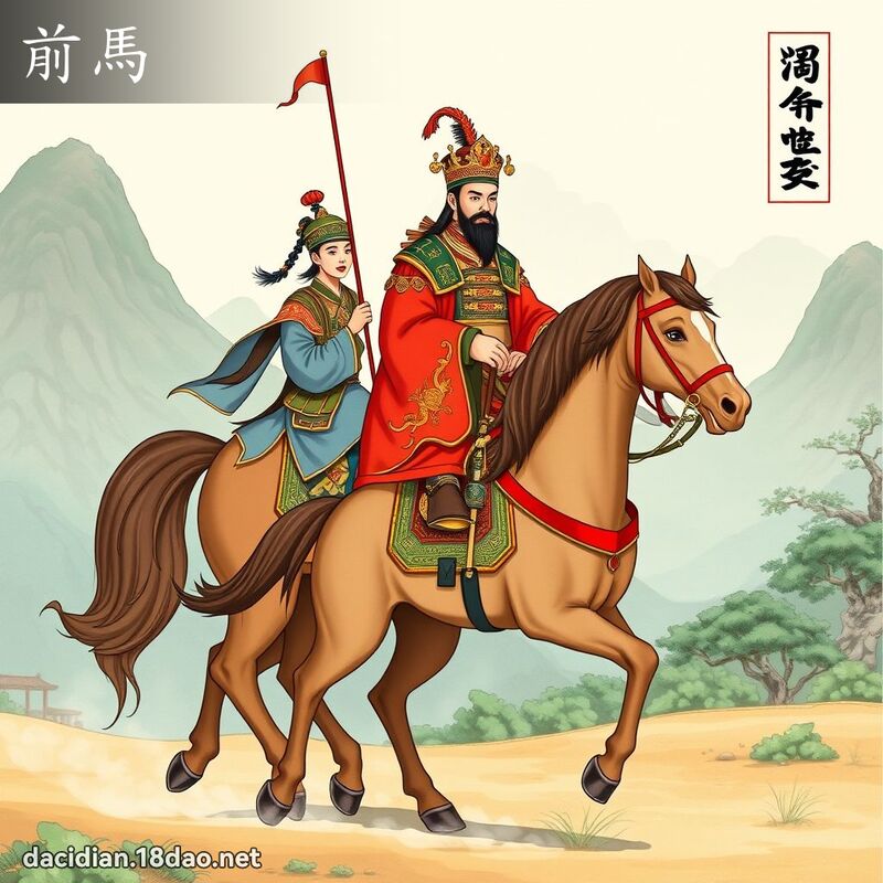 前马 - 国语大辞典配图
