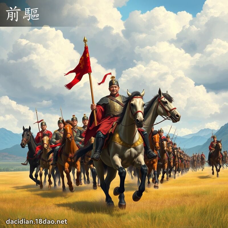前驅 - 國語大辭典配圖