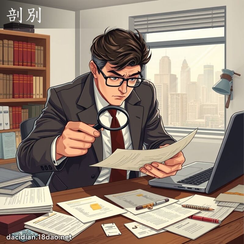 剖別 - 國語大辭典配圖