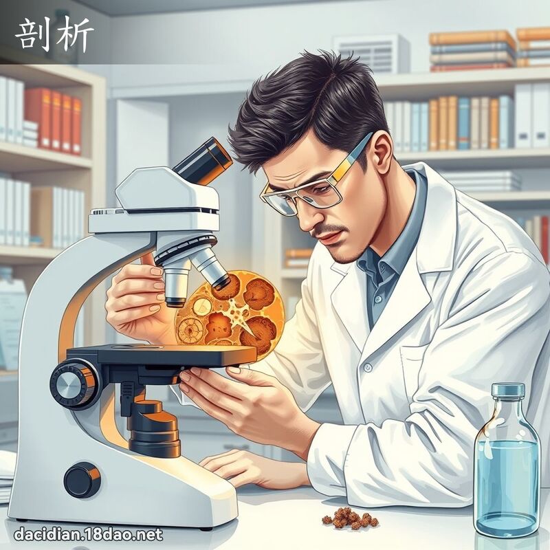 剖析 - 國語大辭典配圖