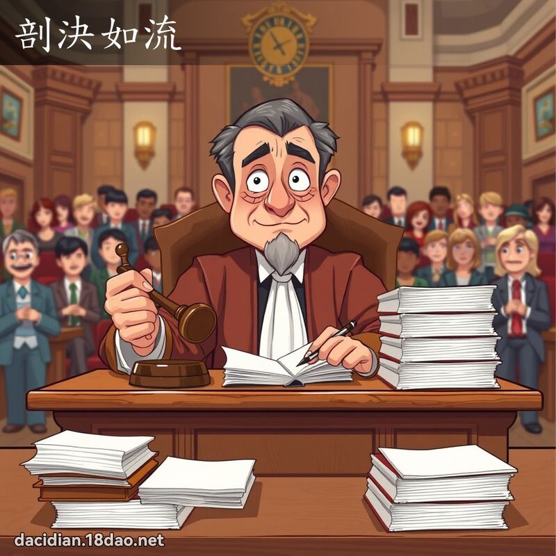 剖決如流 - 國語大辭典配圖