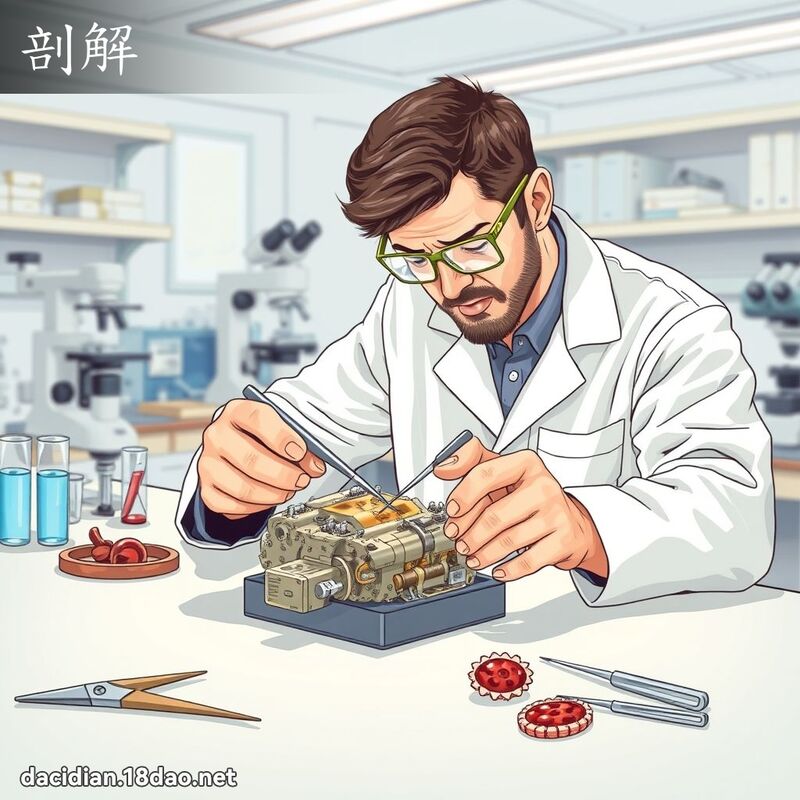 剖解 - 国语大辞典配图