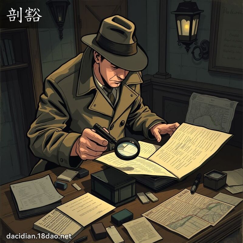 剖豁 - 國語大辭典配圖