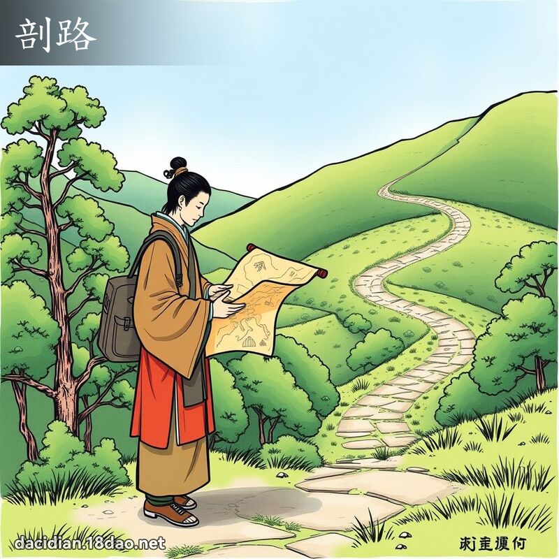 剖路 - 国语大辞典配图