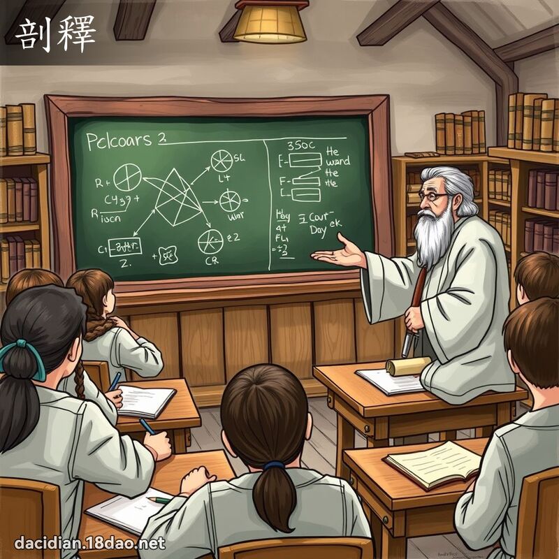 剖释 - 国语大辞典配图