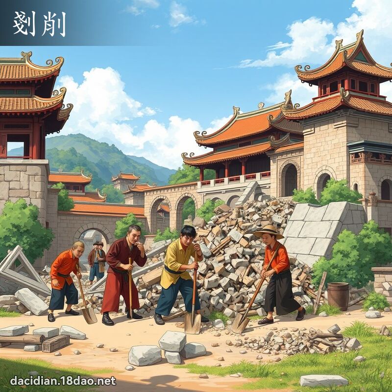 剗削 - 国语大辞典配图