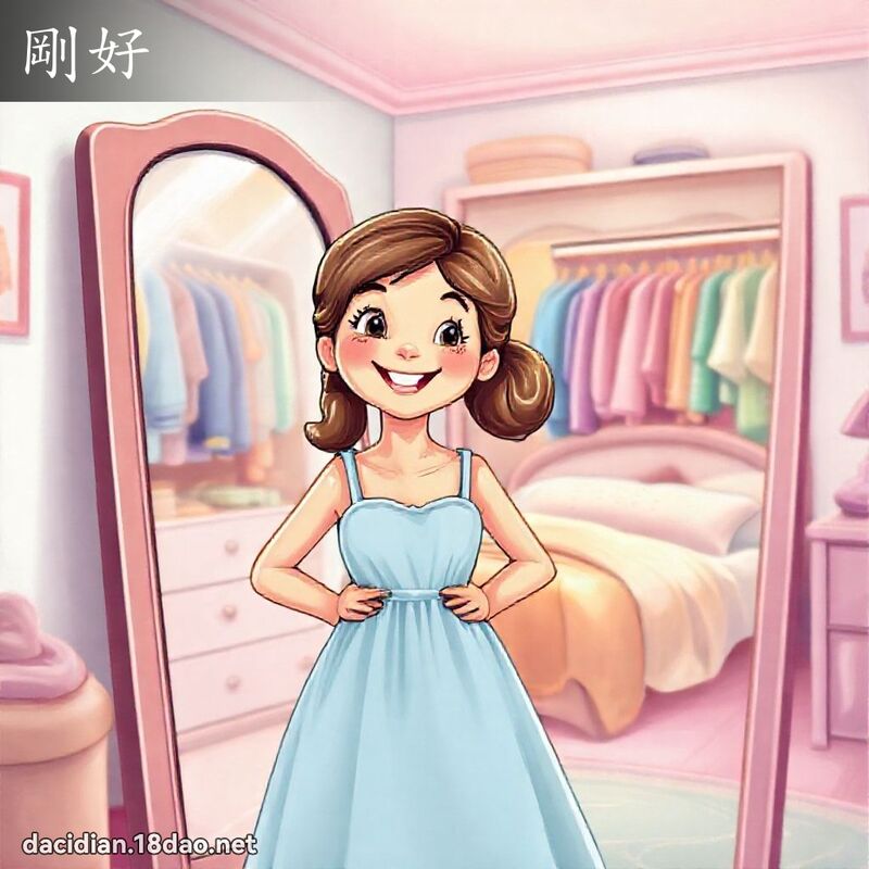 刚好 - 国语大辞典配图