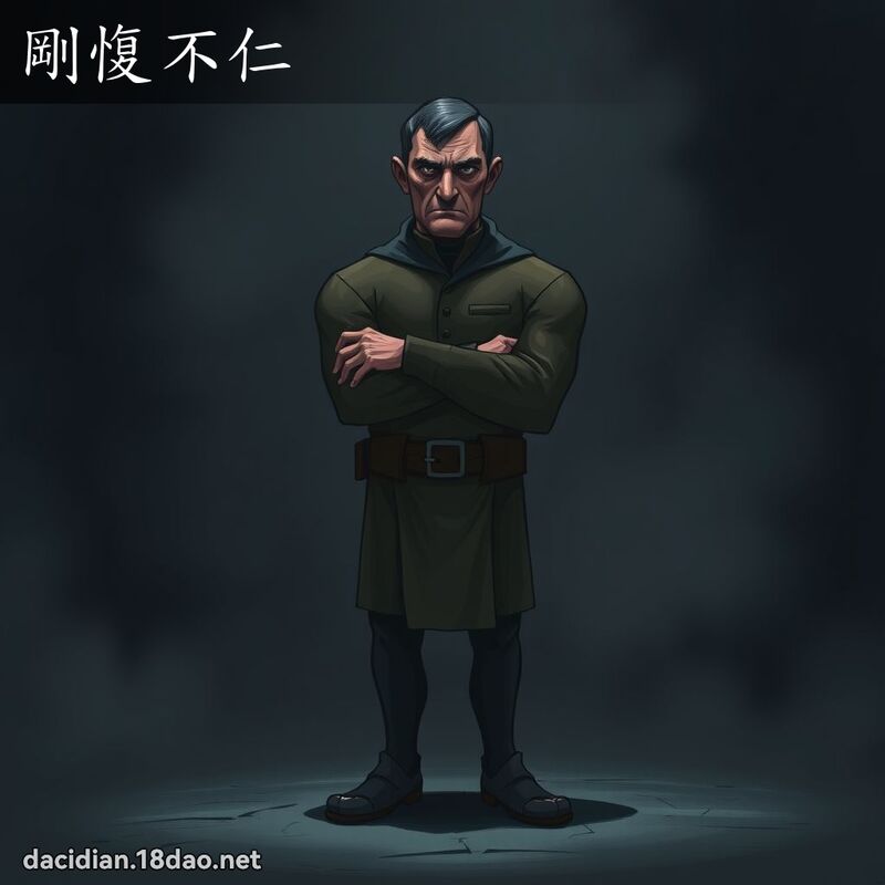 剛愎不仁 - 國語大辭典配圖