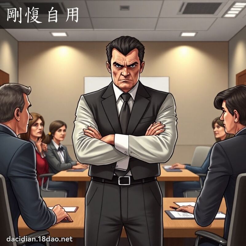 剛愎自用 - 國語大辭典配圖