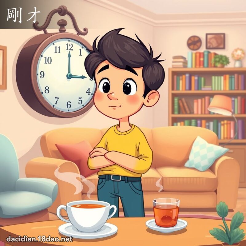 剛才 - 國語大辭典配圖