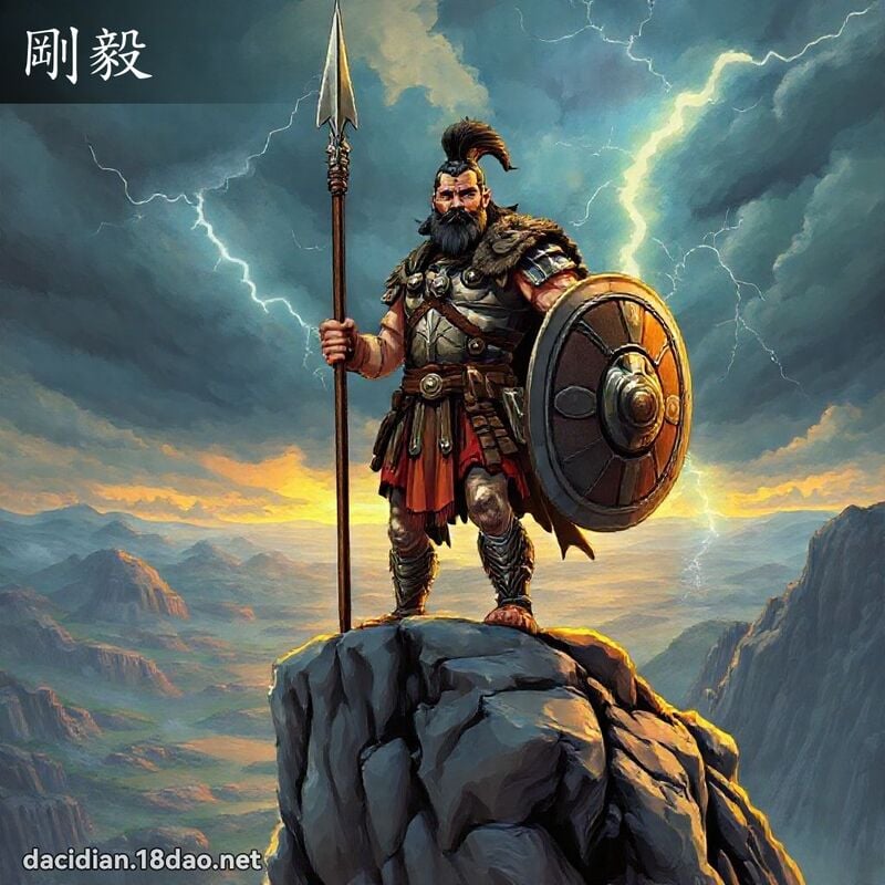 剛毅 - 國語大辭典配圖