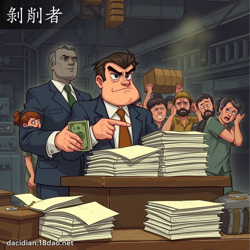 剝削者 - 國語大辭典配圖